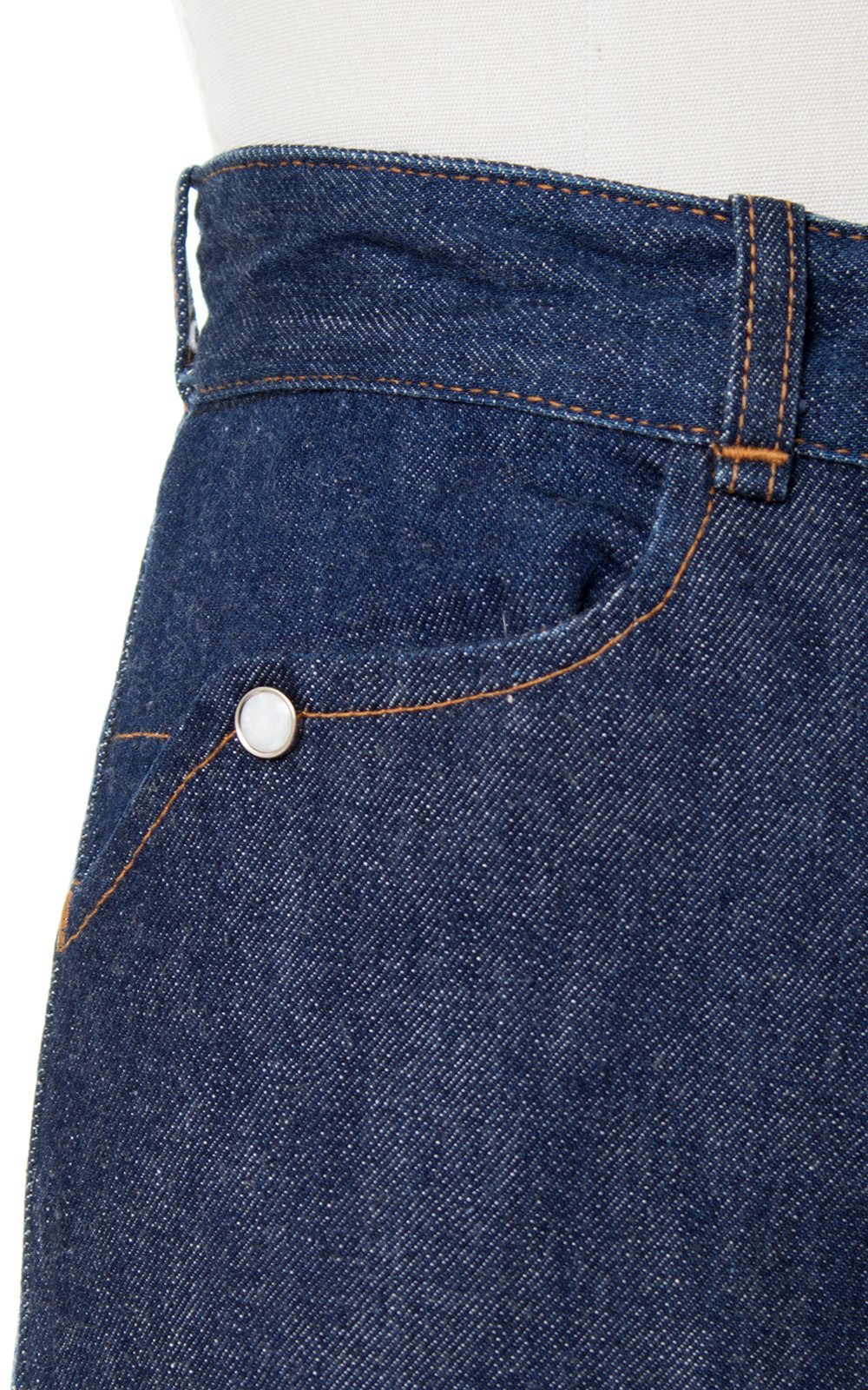 1950s Pearl Snap Western Denim Jeans