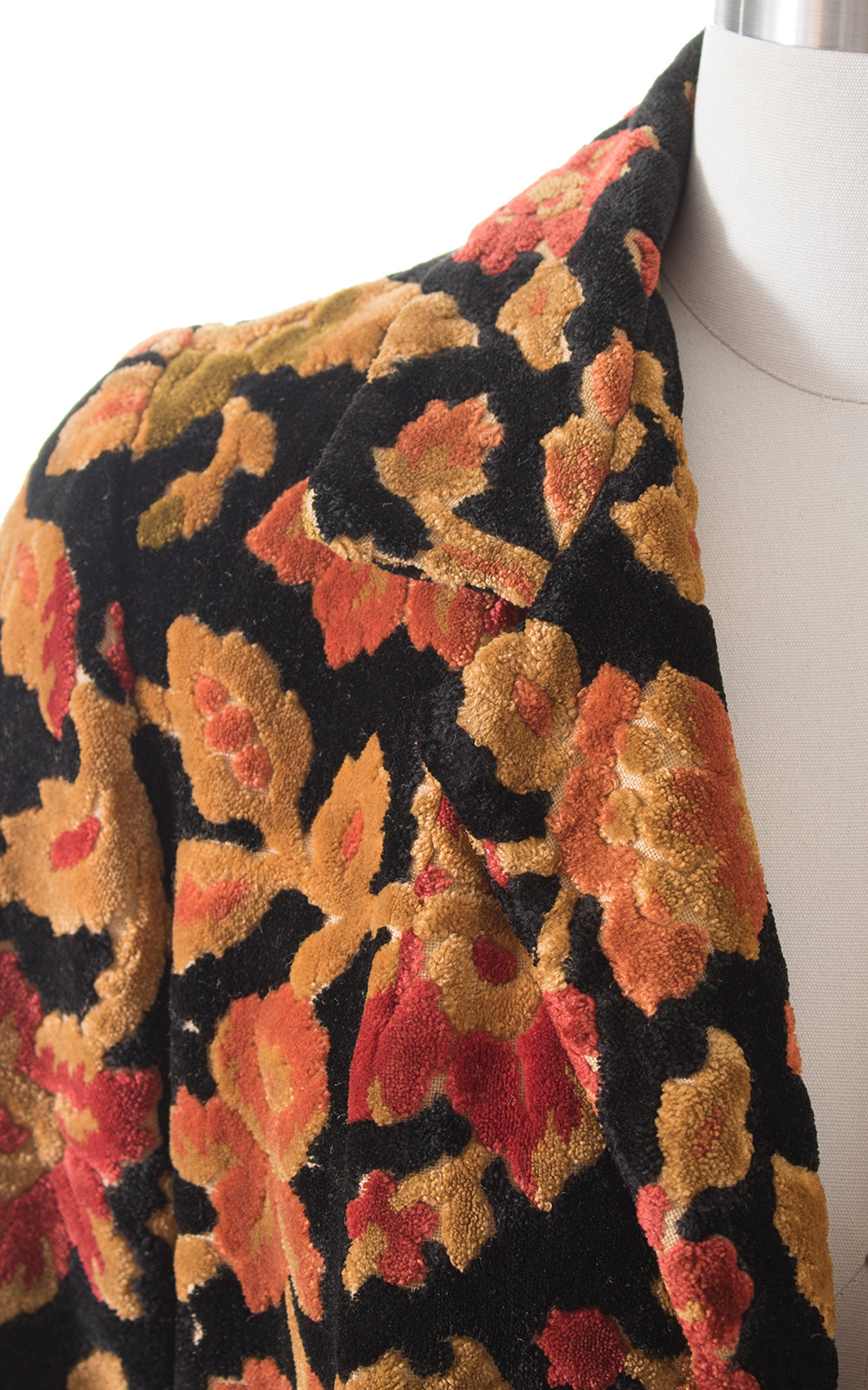 1970s Floral Tapestry Swing Coat