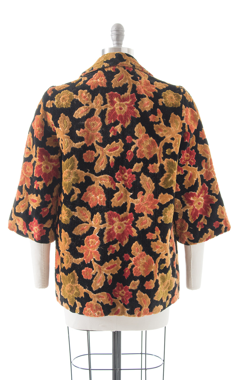 1970s Floral Tapestry Swing Coat