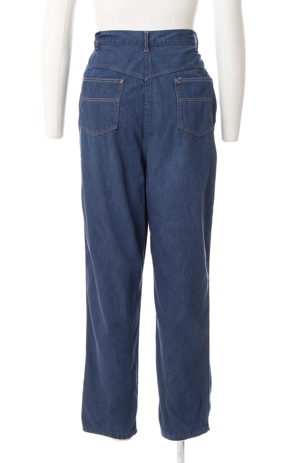 1950s Side Zip Denim Jeans