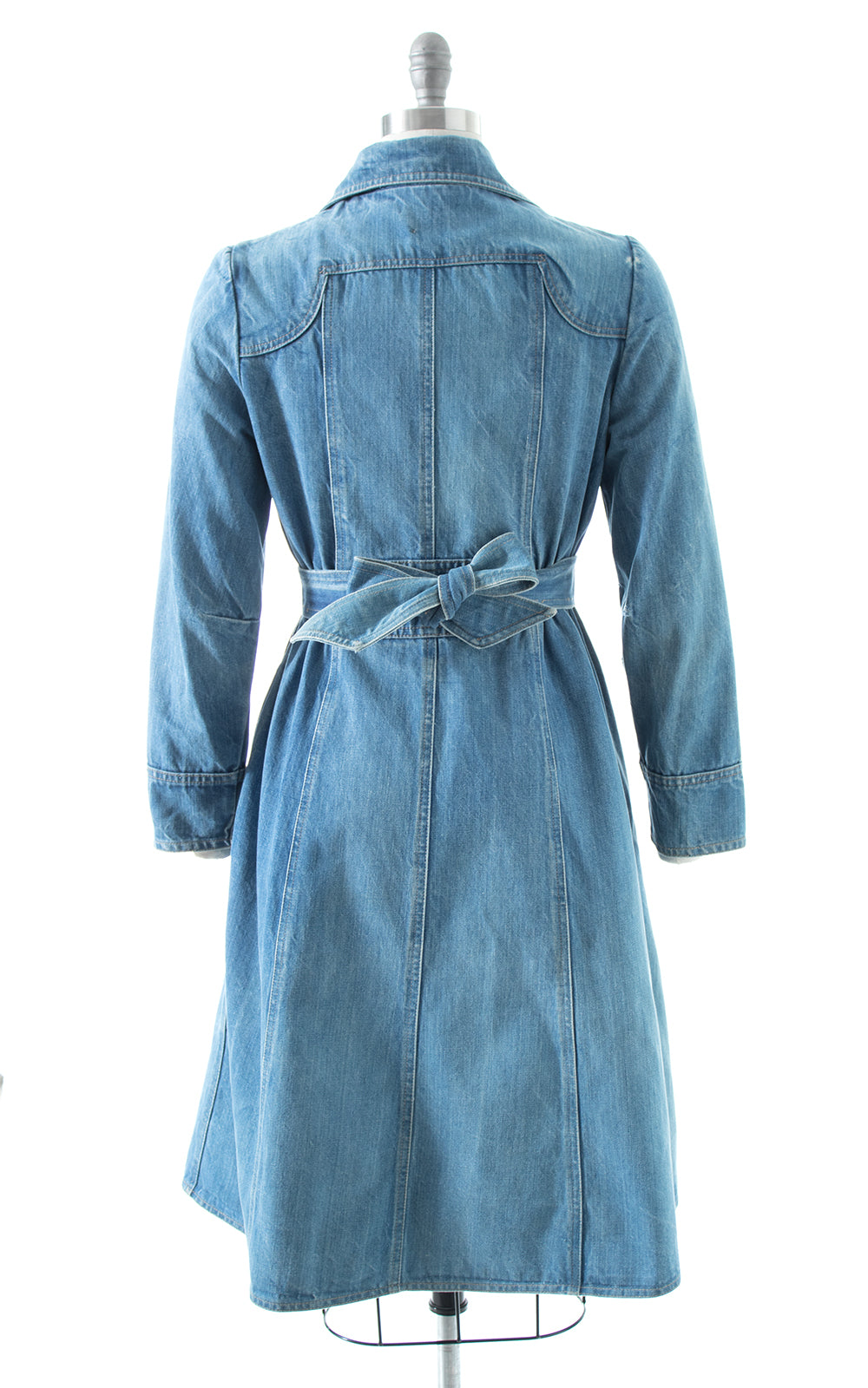 1970s Denim Coat Dress