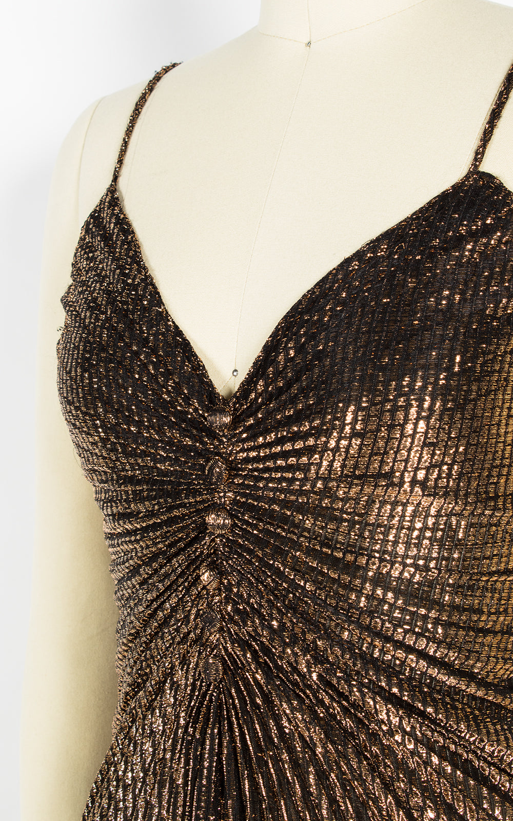 1950s Style Travilla Inspired Gold Accordion Pleated Party Dress | x-s Birthday Life Vintage 1950s Style Travilla Inspired Gold Accordion Pleated Party Dress | x-s Birthday Life Vintage