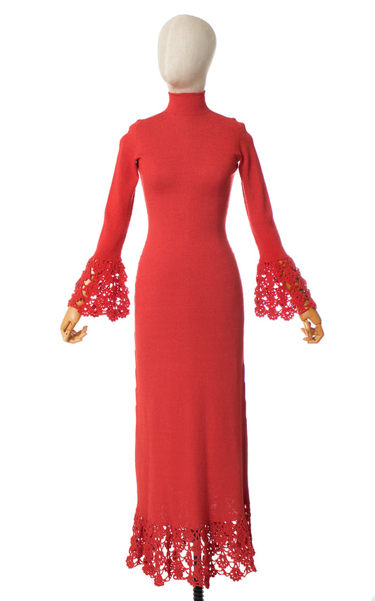 1960s Made Gerrard Knit Maxi Dress