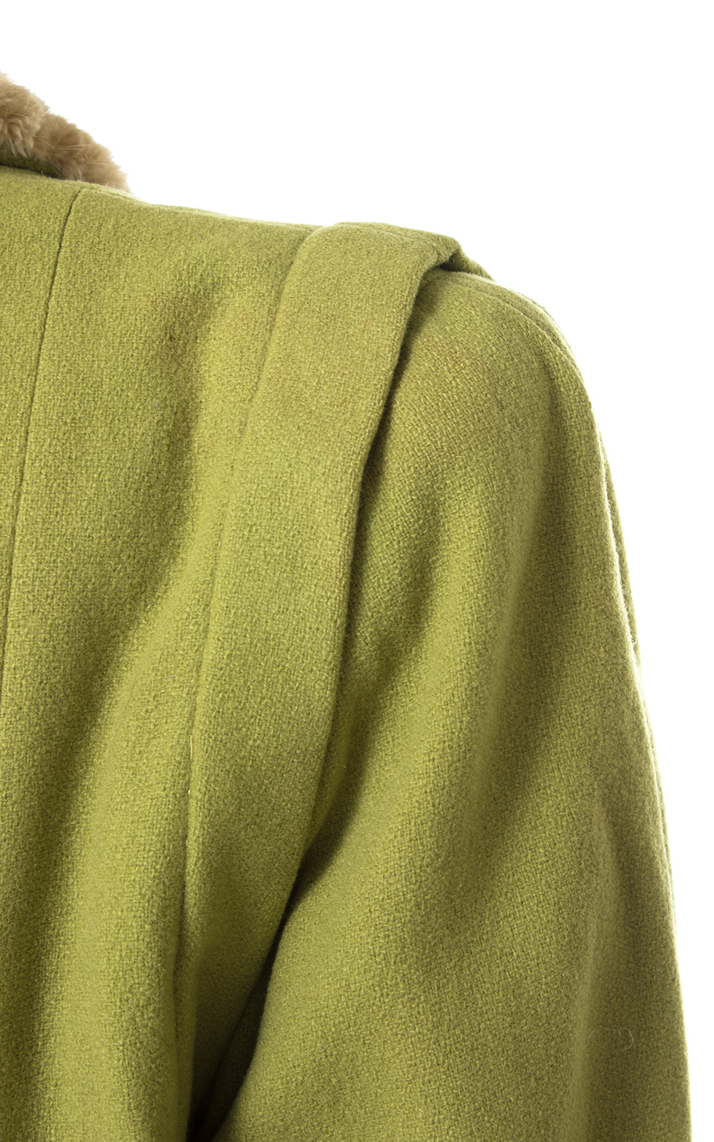 1940s Lime Green Wool & Mink Fur Coat (medium/large) – Birthday Life ...