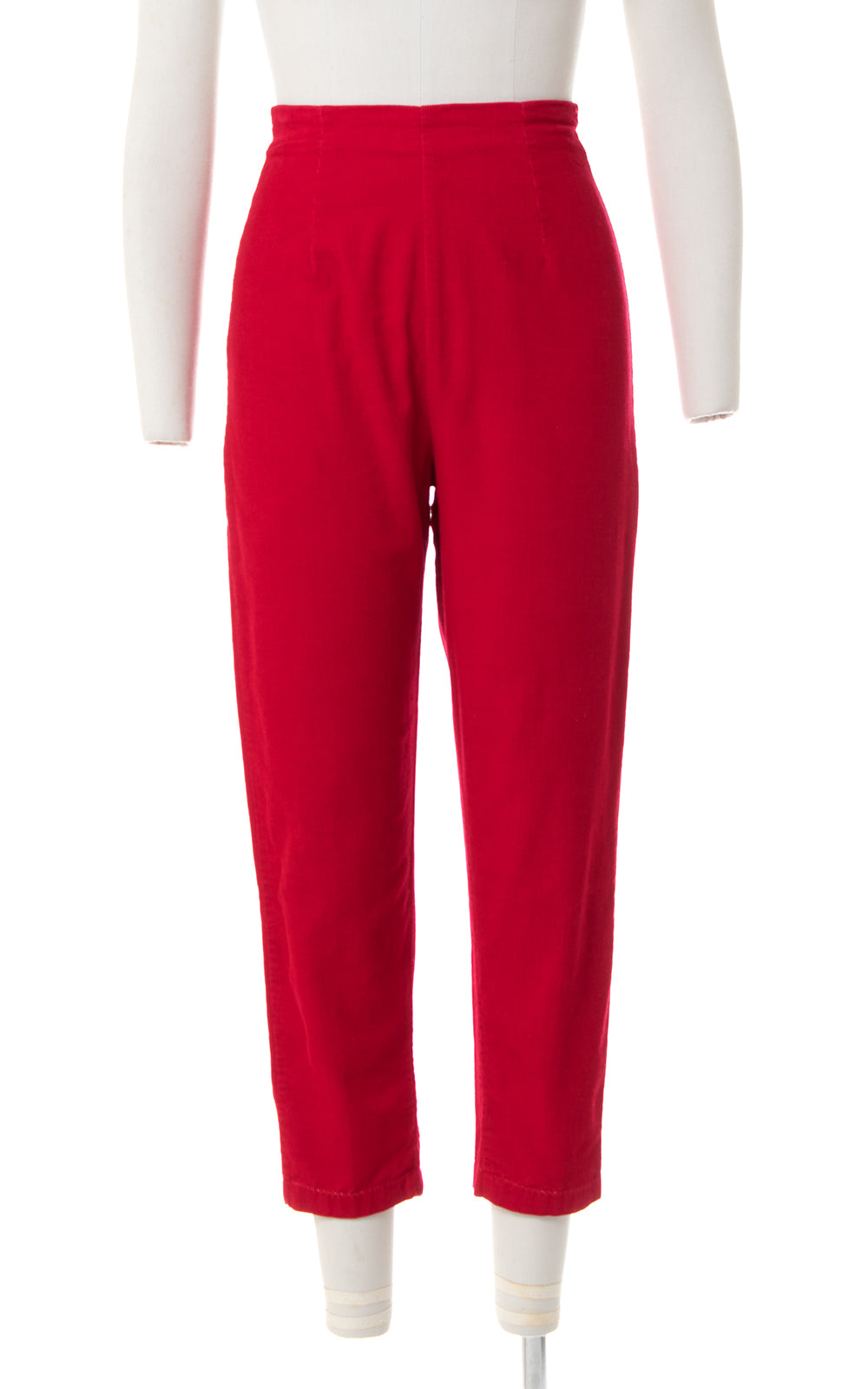 1950s Red Corduroy Capri Pants