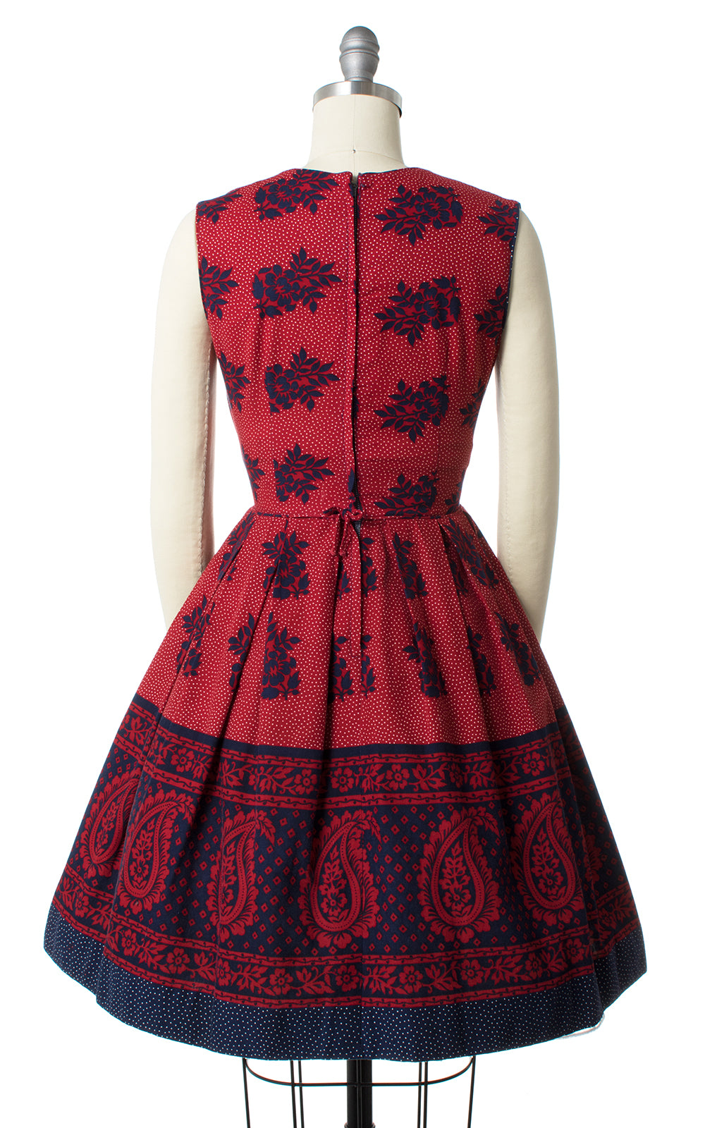 1950s Floral Paisley Sundress