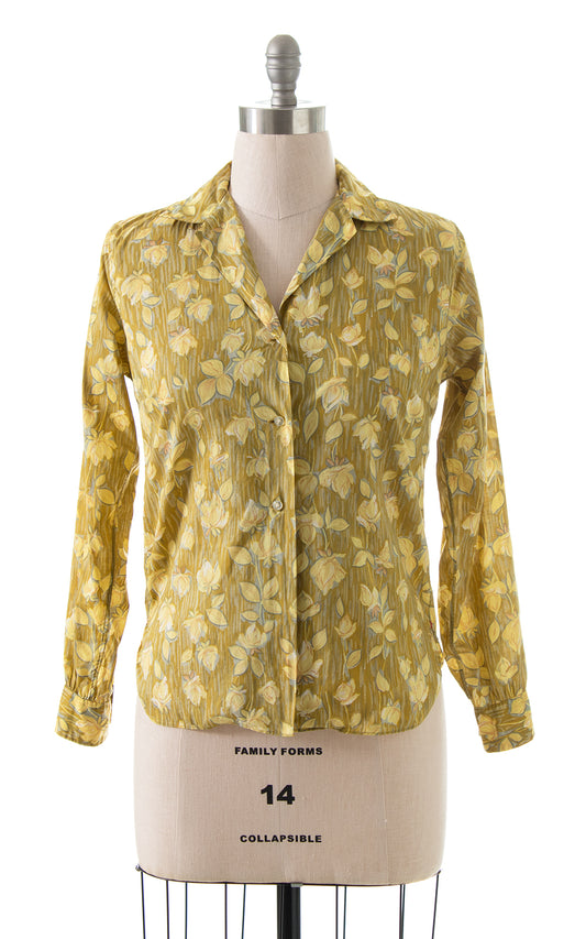 1950s 1960s Liberty of London Rose Blouse