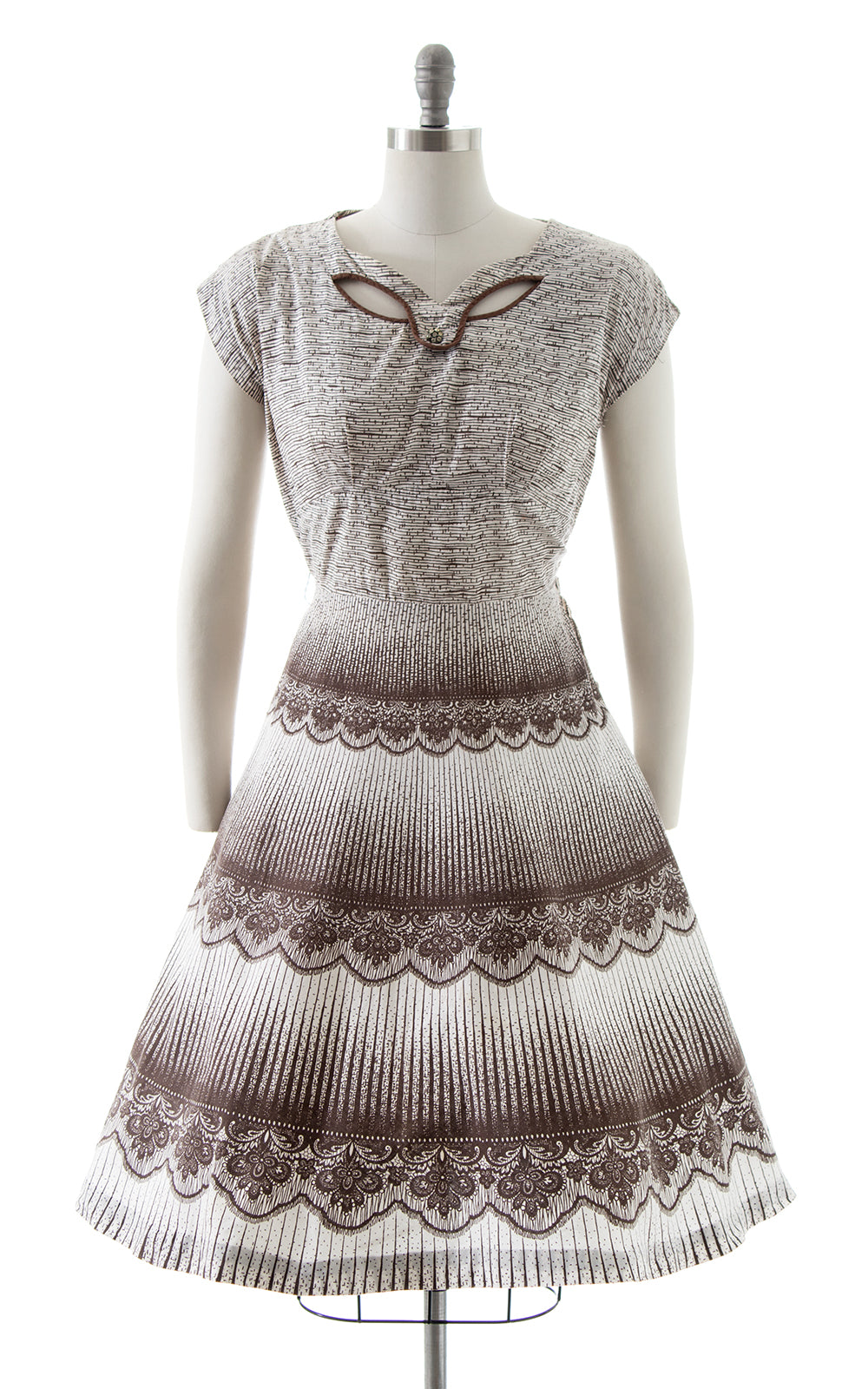 1950s Lace Trompe L'oeil Dress