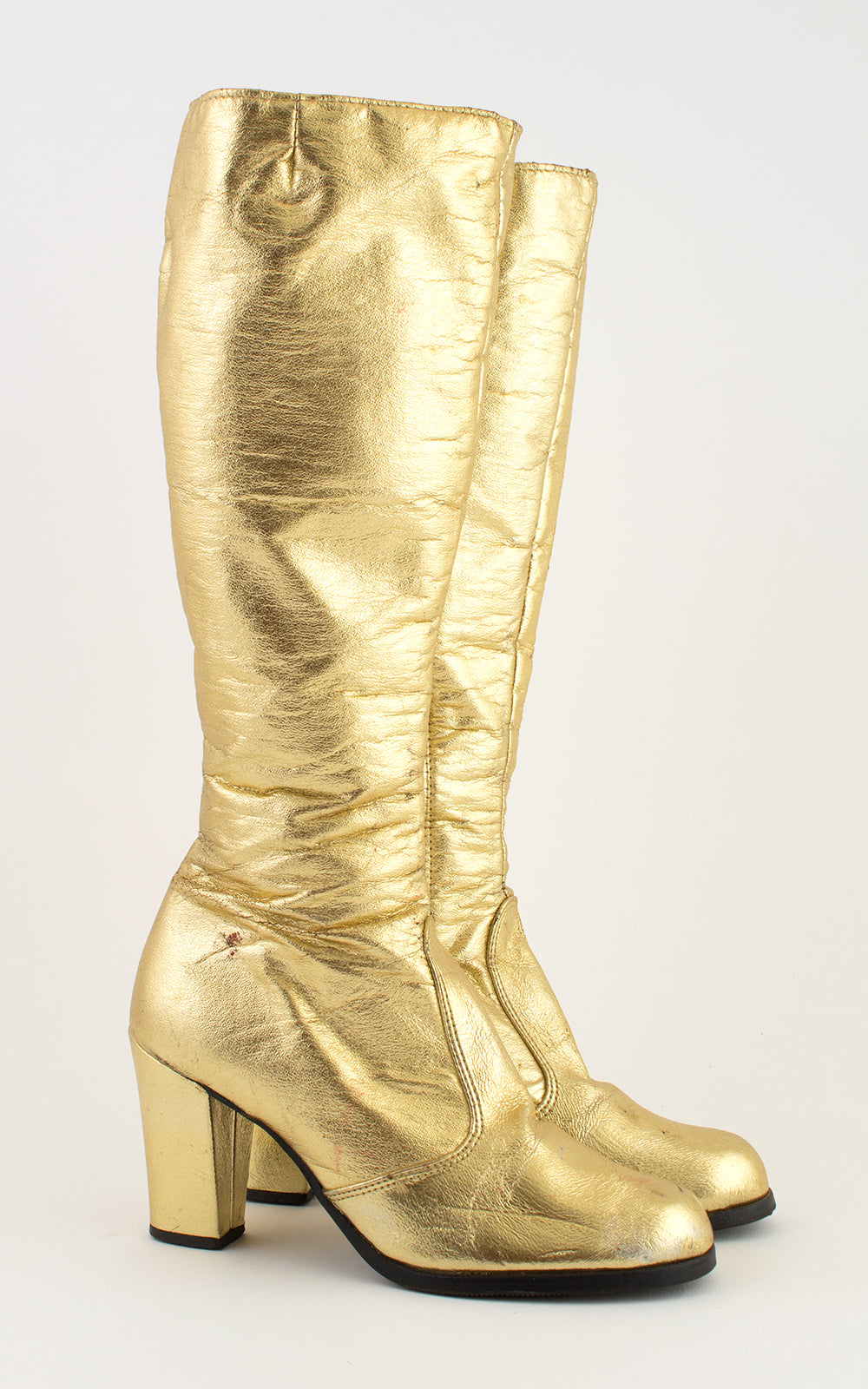 1960s Metallic Gold Go Go Boots