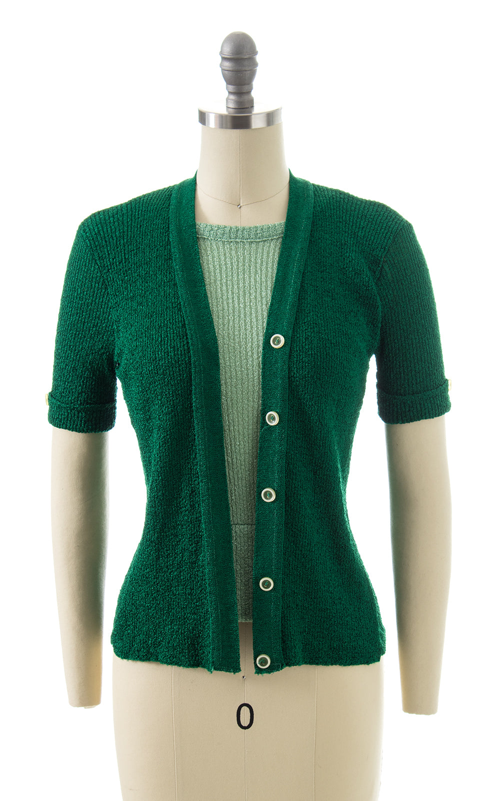 1970s Knit Faux Sweater Set