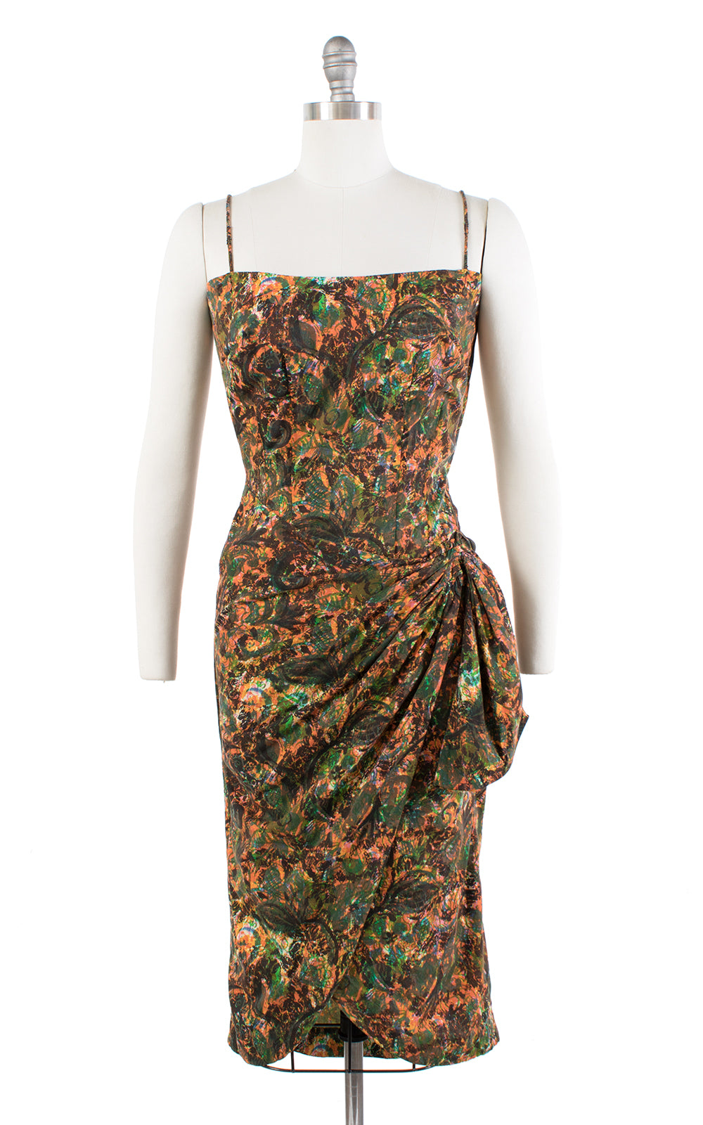 1960s Abstract Printed Cotton Sarong Sundress