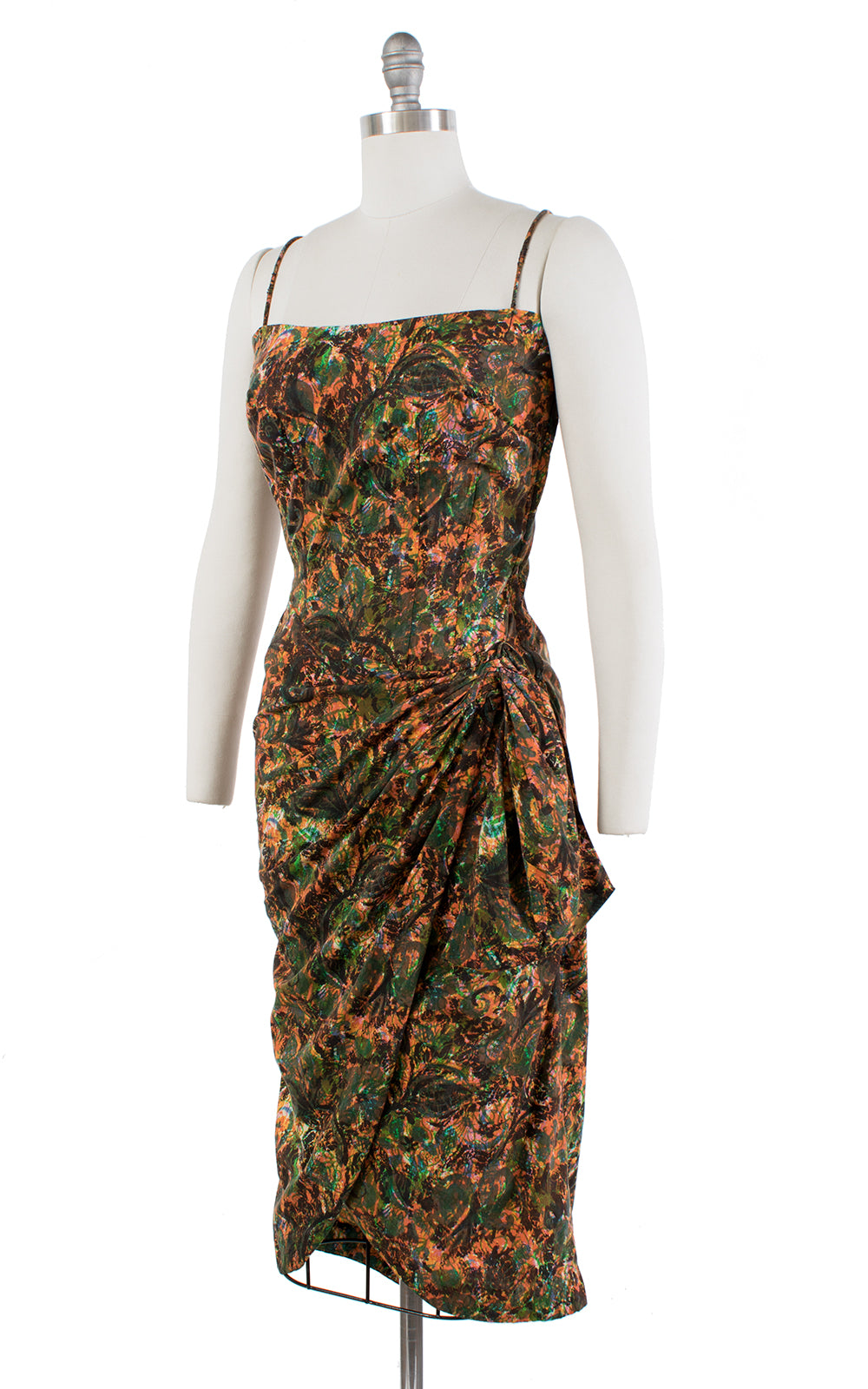 1960s Abstract Printed Cotton Sarong Sundress