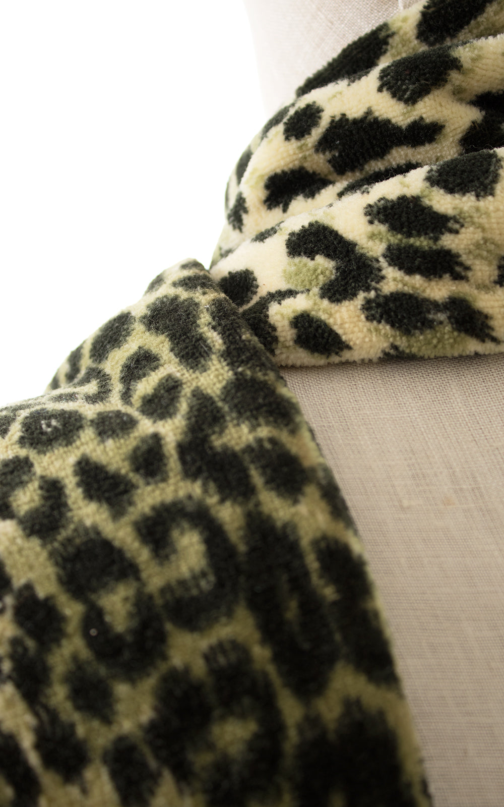 1960s Leopard Print Faux Fur Hat, Scarf & Handbag Set