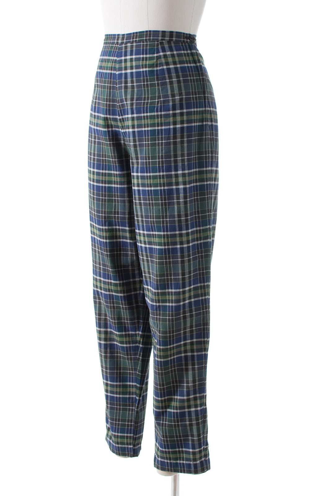 1960s cigarette pants 1960s Plaid Cotton Cigarette Pants 1960s cigarette pants 1960s Plaid Cotton Cigarette Pants
