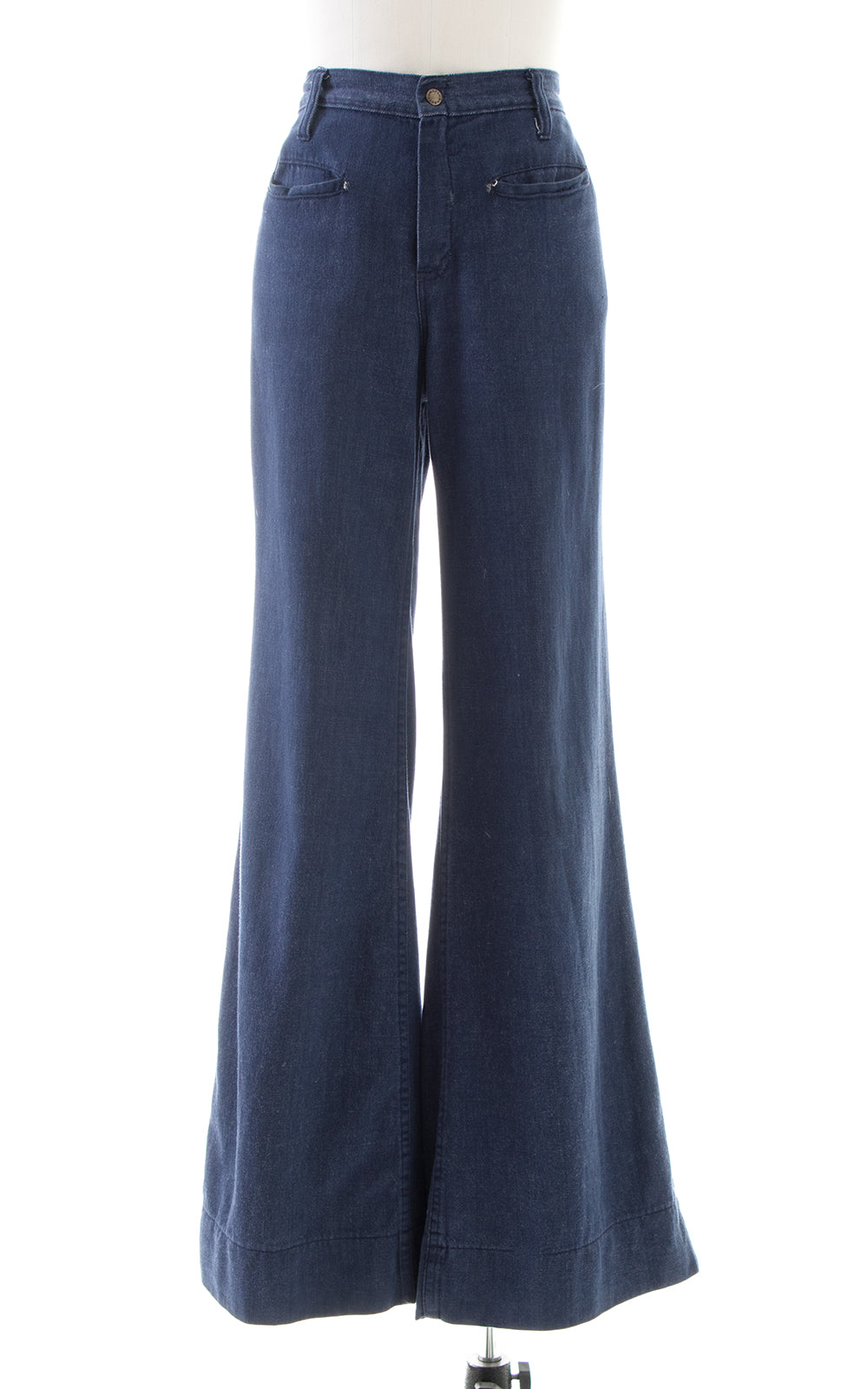 1970s Plush Bottoms Wide Leg Denim Jeans