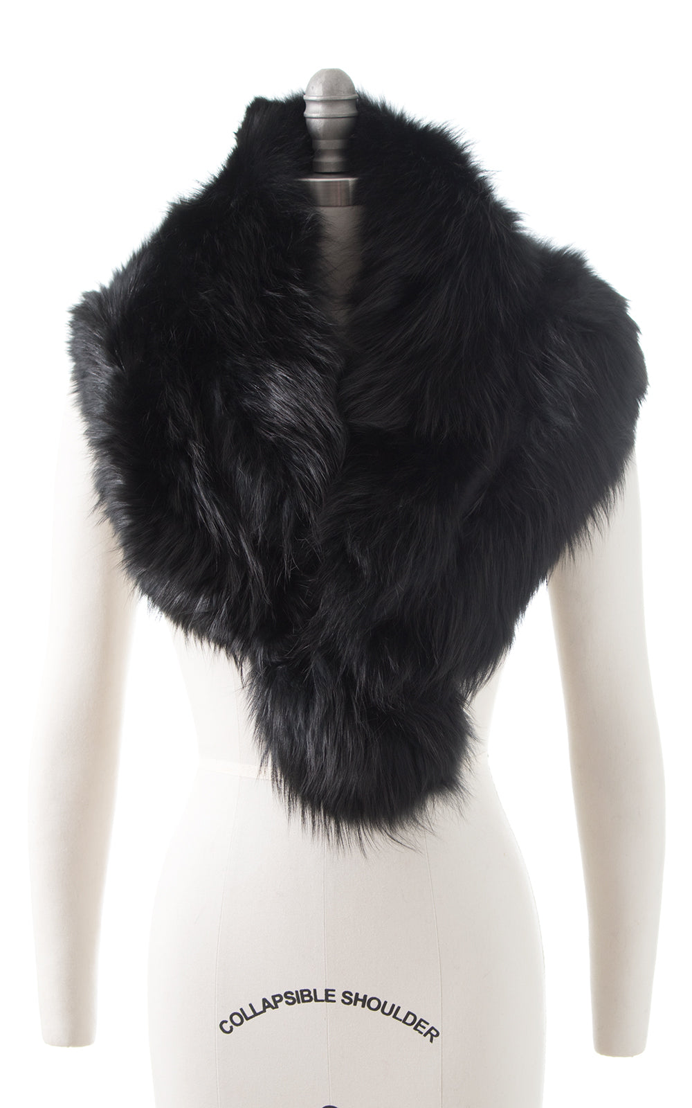 1950s Black Fox Fur Wrap