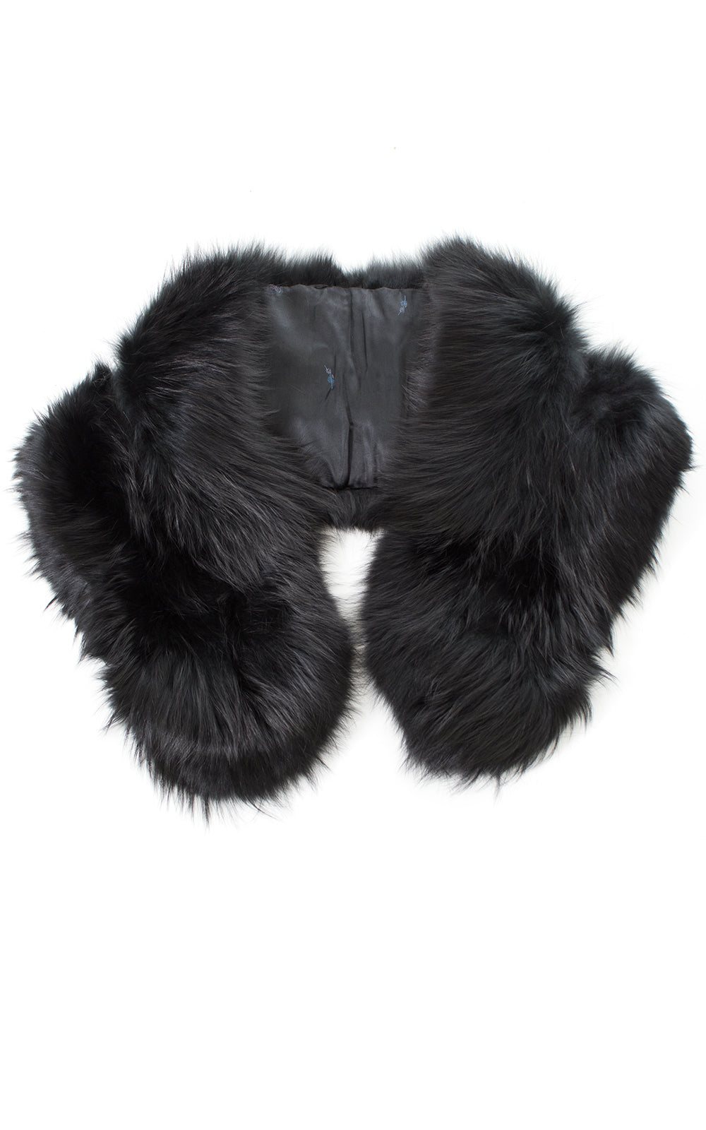 1950s Black Fox Fur Wrap