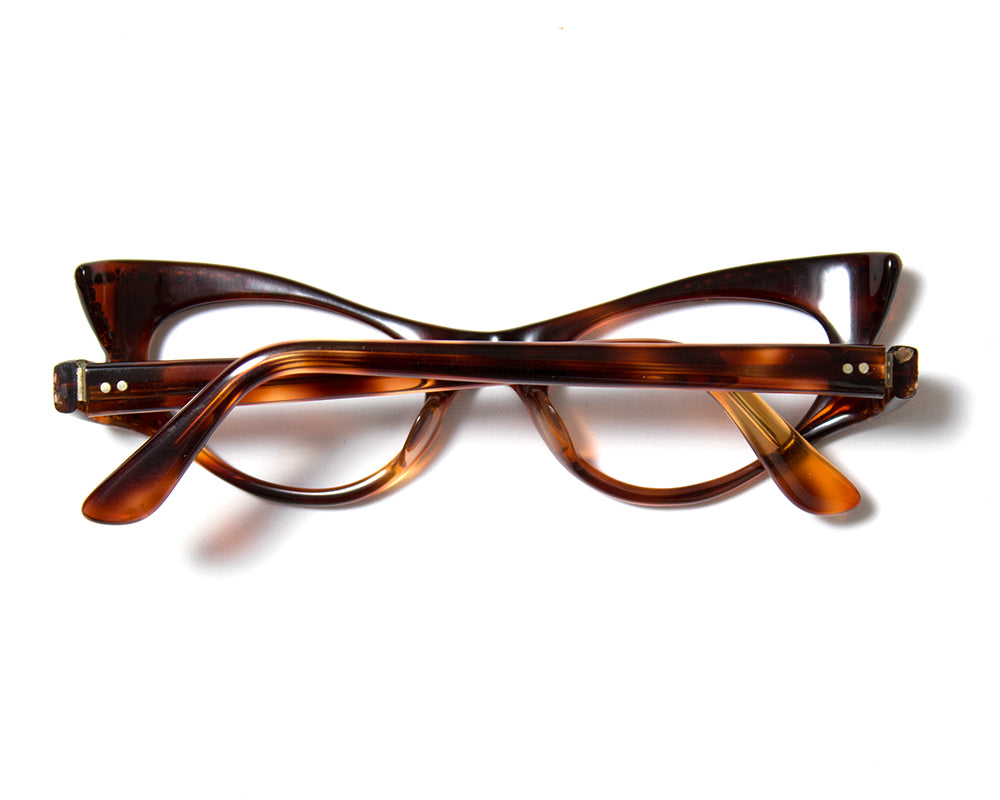 1950s Carved Tortoiseshell Lucite Frames with Rhinestones