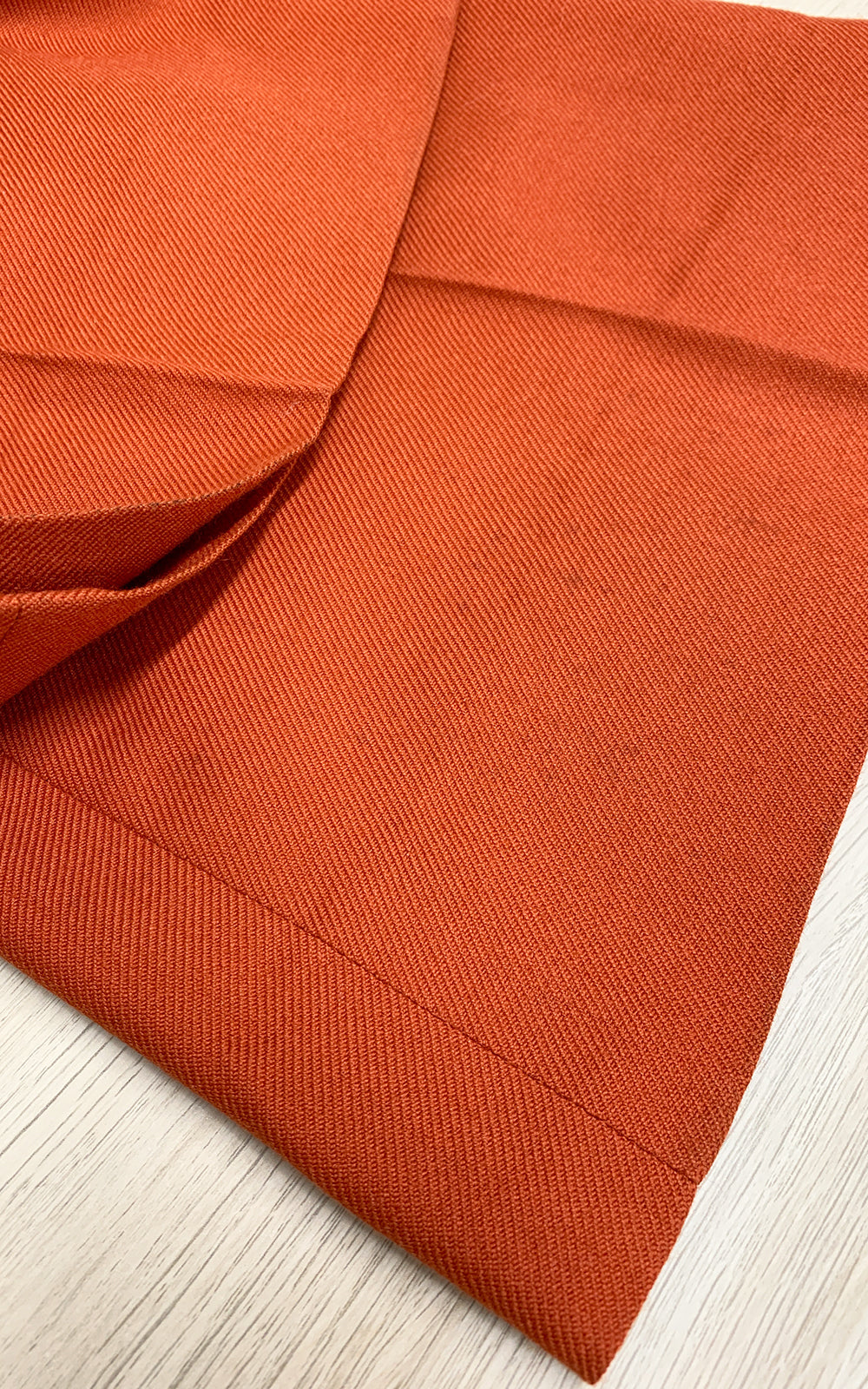 1970s Burnt Orange Wool Bell Bottom Pantsuit