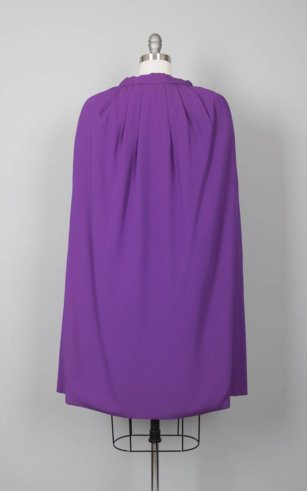 Vintage 1960s Cape | 60s JACQUES HEIM by Maria Carine Purple Rayon Cape Evening Opera Cloak (xs/small/medium)