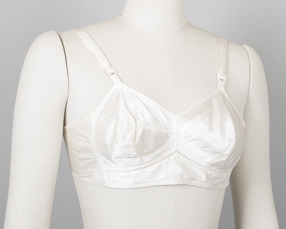 Vintage Exquisite Form White Cotton Bra P502 Size 40B, 1950s -  Israel