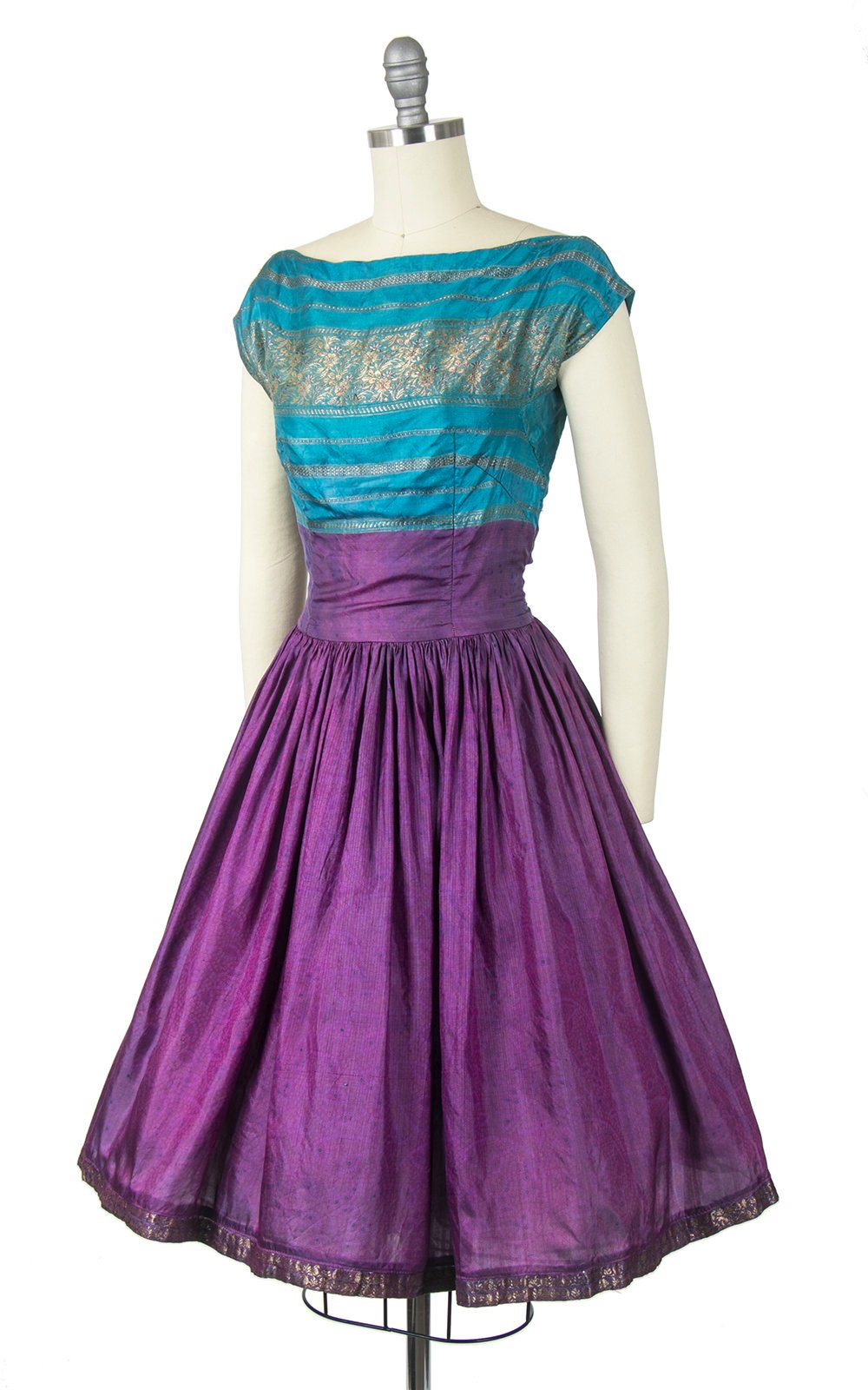 50s style bridesmaid dresses purple Cadbury purple 1950's bridesmaid's dresses