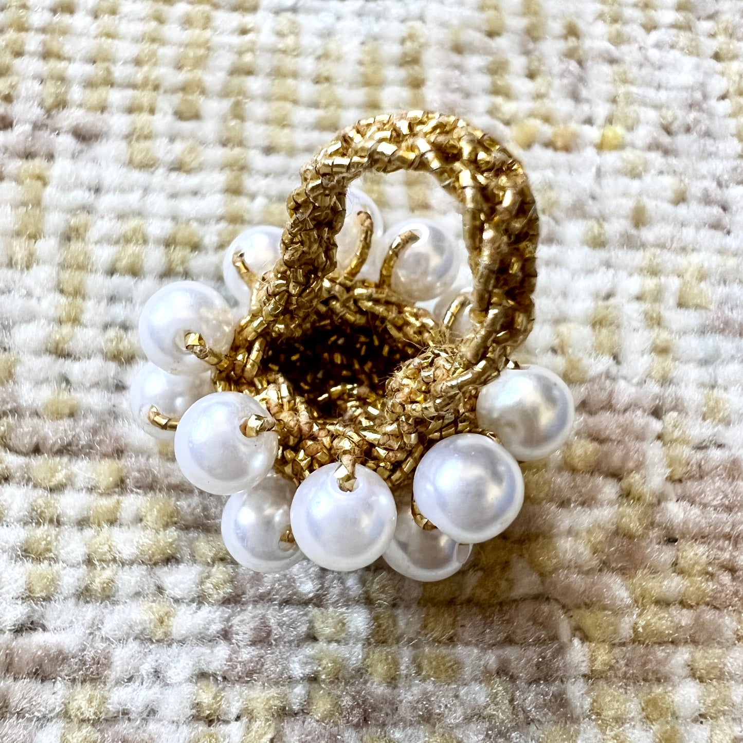 [AS-IS] Vintage Faux Pearl Cocktail Ring