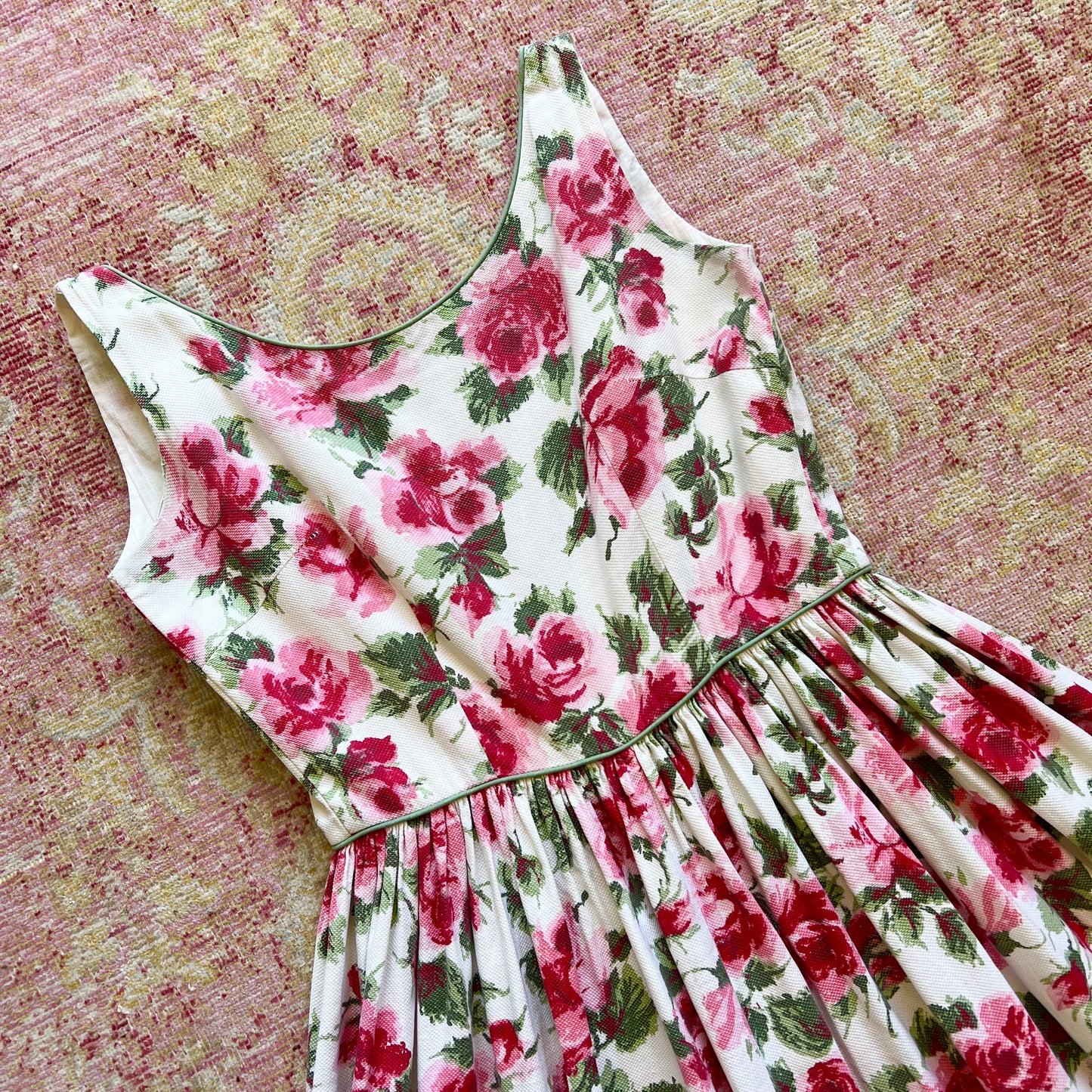 [AS-IS] 1950s Rose Sundress | small