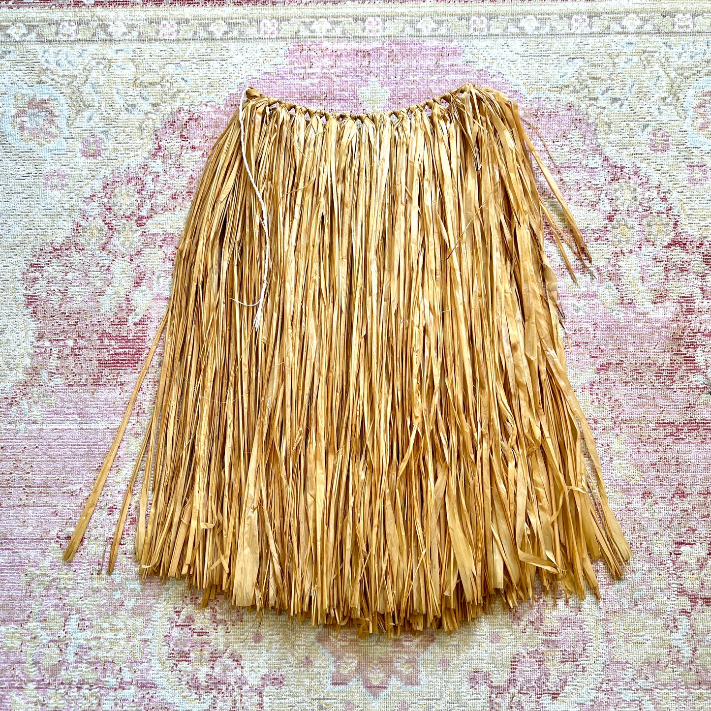 [AS-IS] Vintage Straw Hula Skirt | small