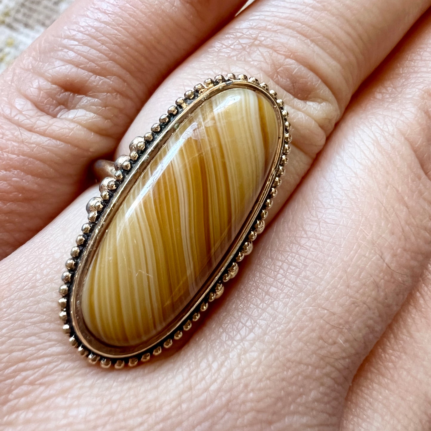 [AS-IS] 1970s AVON Cabochon Ring | size 5-6.25