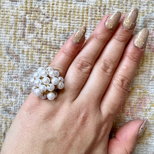 [AS-IS] Vintage Faux Pearl Cocktail Ring